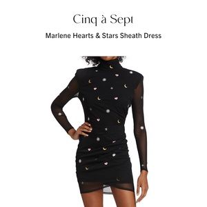 COPY - Cinq a Sept Marlene Hearts and Stars Cocktail Dress